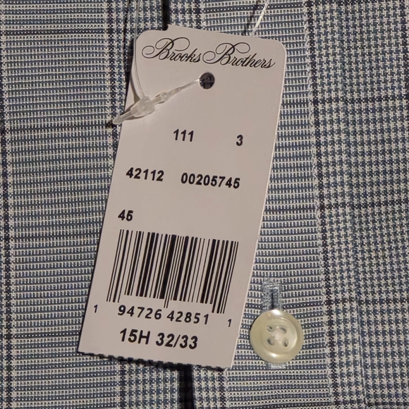 Brooks Brothers Men’s Dress Shirt Regent Fit Non-Iron Glen Plaid NWT - Picture 2 of 5
